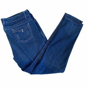 Classic Blue Size Size 16 Jeans Rhinestone Detail